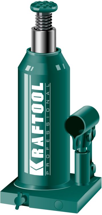 Kraftool 43462-12 Домкрат гидравлический бутылочный "Kraft-Lift", сварной, 12т, 230-458мм