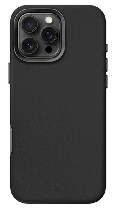 Uniq Чехол из искусственной кожи  для iPhone 16 Pro | HYBRID LYDEN (MagSafe) | BLACK