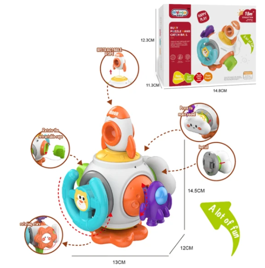 Развивающая игрушка-сортер, для детей от 1 года, разноцветная