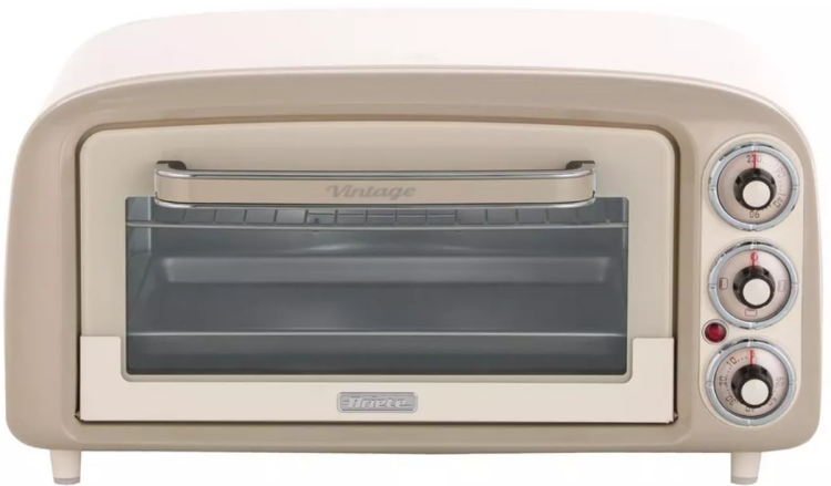 Ariete Электрическая мини-духовка Vintage | 18Л | 1380 Вт | Функция подогрева | Температура: до 230 | Таймер: до 60 мин | Верхний нагрев | Комбинированный верхний и нижний нагрев | 00C097903AR0