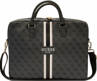 Guess Сумка для ноутбуков 15" | 39 х 29 х 4 см | Регулируемый плечевой ремень | Несколько отделений для хранения | Крепление для фиксации на чемодане | Страна бренда: США | 4G Stripes Bag, Black