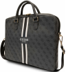 Guess Сумка для ноутбуков 15" | 39 х 29 х 4 см | Регулируемый плечевой ремень | Несколько отделений для хранения | Крепление для фиксации на чемодане | Страна бренда: США | 4G Stripes Bag, Black