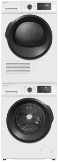 Meferi Колонна из стиральной и сушильной машины | Соединительный элемент MCP10WH | Программы: 15 | Загрузка: 10кг | ULTRA