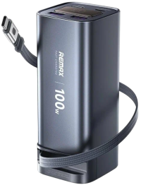 Remax FC-22 100W/PD Внешний аккумулятор 20000mAh | С кабелем Type-C | Быстрая зарядка | LCD