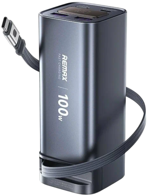 Remax FC-22 100W/PD Внешний аккумулятор 20000mAh | С кабелем Type-C | Быстрая зарядка | LCD