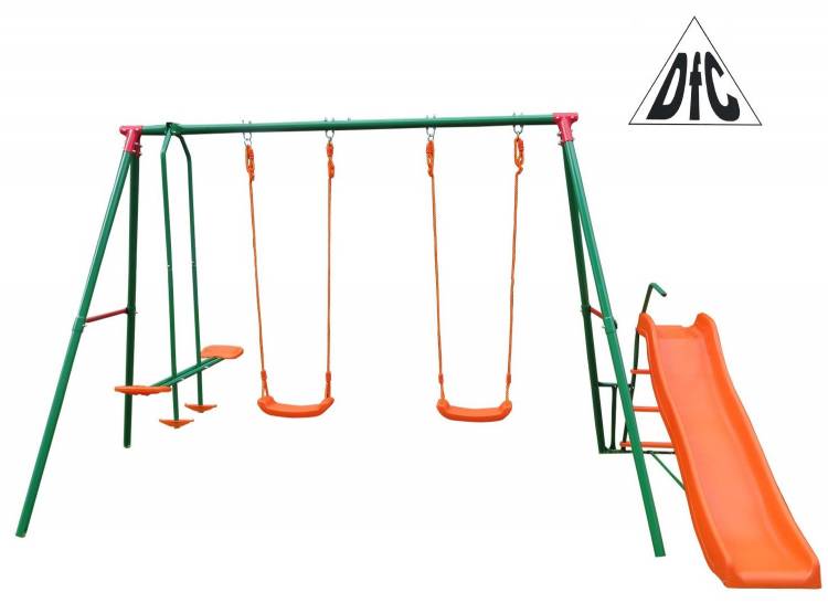 Детский комплекс DFC MSN-01 веревочные качели (2 шт.)/ двухместные качели/ горка/ для детей от 3 до 10лет