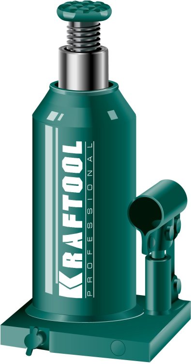 Kraftool 43462-16 Домкрат гидравлический бутылочный "Kraft-Lift", сварной, 16т, 230-455мм