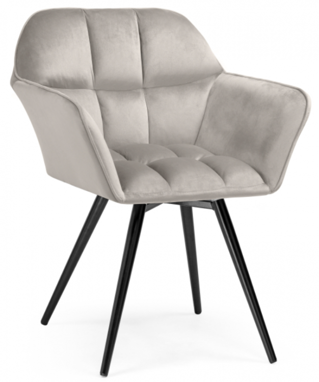 Woodville Кресло крутящееся "Ямес" серый / черный глянец | Ширина - 63 Глубина: 59  Высота: 80см