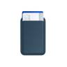 Satechi Подставка-картхолдер Magnetic Wallet Stand магнитная Dark Blue | Материал из натуральной кожи | Встроенный магнит | Вмещает четыре карты