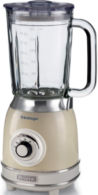 Ariete Блендер стационарный Vintage | Объем: 1,5л | Мощность: 1000 Вт | Лезвия: 4 из нержавеющей стали | Скорость: 4 + Импульс | 00C058303AR0