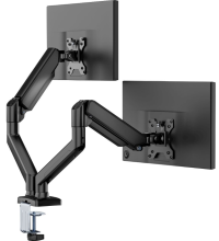 Кронштейн для двух мониторов до 32" | Крепление к столу  | Вращающийся | Меняет угол наклона | Регулировка высоты, Montor Arm Mount DM2921, JOYA