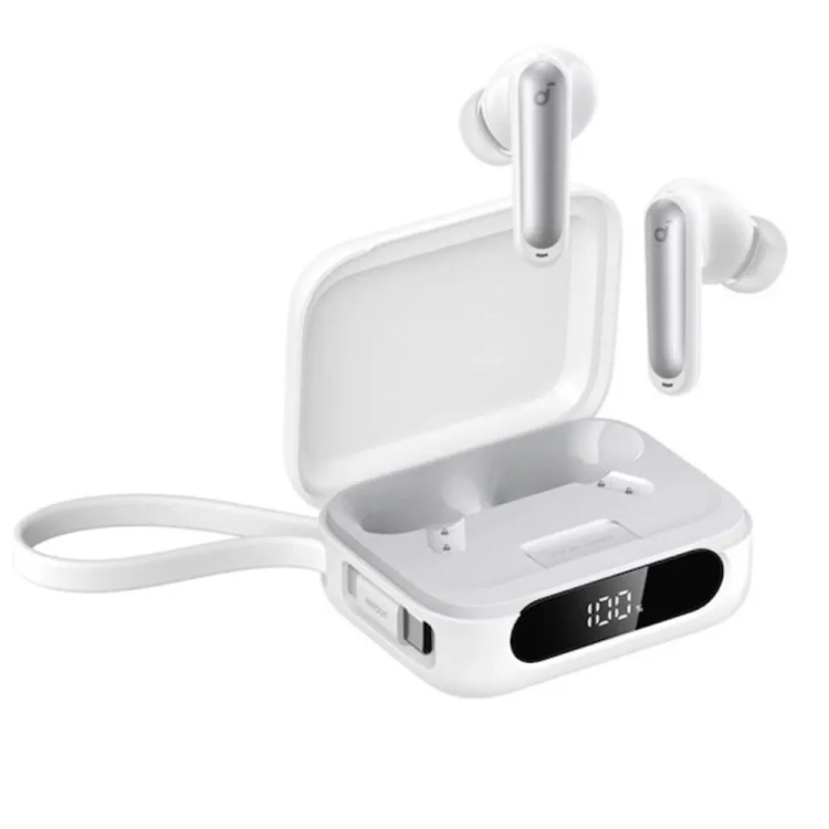 Anker SoundCore P41i Беспроводные наушники с активным шумоподавлением | BassUp | До 30 часов работы | IPX5 | Цвет: Белый | 