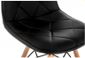 Woodville Деревянный стул Kvadro 1 black wood | Ширина - 44; Глубина - 51; Высота - 84 см