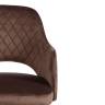 Tetchair Кресло  VALKYRIA (mod. 711) /  ткань/металл, 55х55х80 см, высота до сиденья 48 см, коричневый barkhat 12/черный 19001