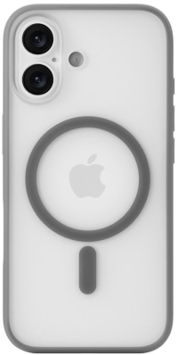 uBear Чехол для iPhone 17 c MagSafe | Усиленный | Silk-touch | Cloud Case, серый