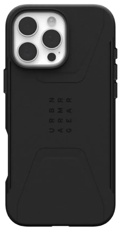 Urban Armor Gear Чехол для iPhone 16 Pro Max Civilan case с MagSafe, Black