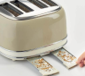 Ariete Тостер Vintage | 4 отсека | Мощность: 1600 Вт | 6 уровней подрумянивания | Подогрев и размораживание | Автоматический выброс ломтиков | Металлический корпус | 00C015603AR0