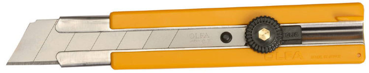Olfa 25мм Нож с выдвижным лезвием с резиновыми накладками