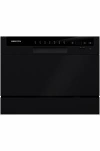 Hiberg T56 615 B Отдельностоящая посудомоечная машина (квартирный вариант)  Габариты (Ш*Г*В) мм: 500x550x438 | Загрузка 6 комплектов посуды, 1 корзина + корзина для столовых приборов, 7 Программ