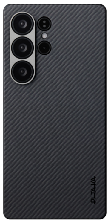 Pitaka Чехол для Samsung S25 Ultra | Ultra-Slim Case 600D | Black/Grey (Twill)