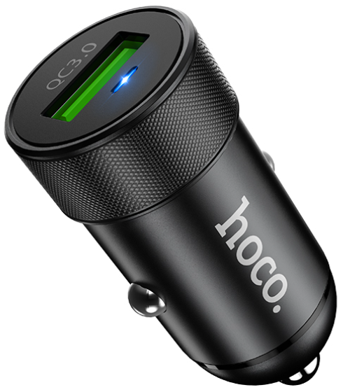 Автомобильное зарядное устройство HOCO Z32 Speed Up, USB, 18W, 3A, QC3.0, цвет:black