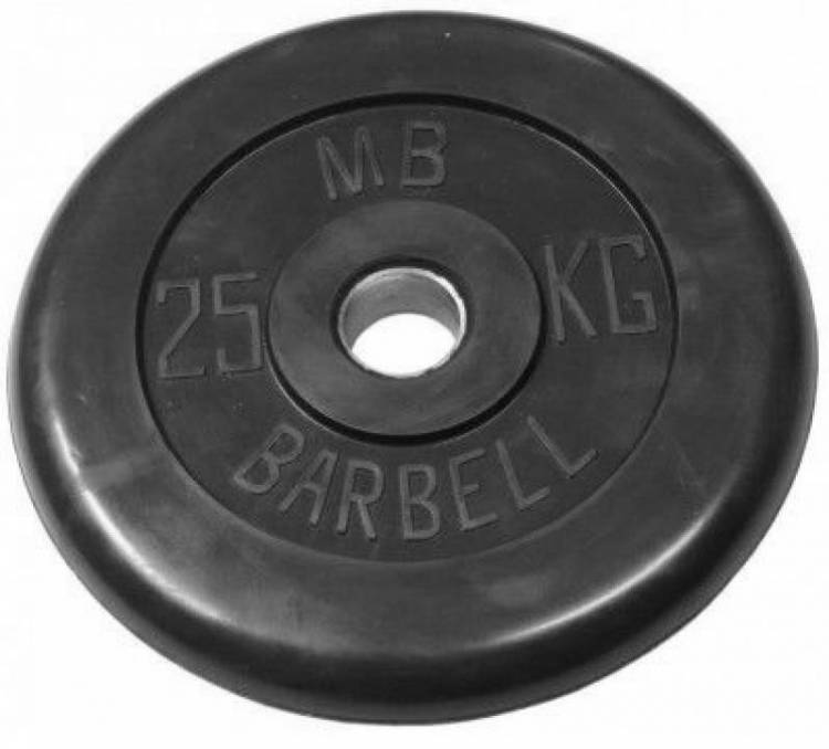 Barrbell Диск обрезиненный  (металлическая втулка) 25 кг / диаметр 26 мм