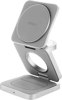 uBear Balance Ultra Беспроводное зарядное устройство 3-in-1 Qi2 | MagSafe | Мощность: 25 Вт | Одновременная зарядка iPhone | Apple Watch | AirPods 