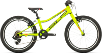 Superior Детский велосипед Racer XC (2024) | Возраст: от 4 до 9 лет | Диаметр колеса: 20" | Рама: ALU 6061 T6 DOUBLE BUTTED | Вилка: RACER XC20″ U-BIG | Вес: 9,2 кг | Matte Lime/Black/Red