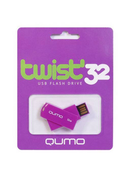 Накопитель QUMO 32GB USB 2.0 Twist Fandango, цвет корпуса фанданго (QM32GUD-TW-Fandango)