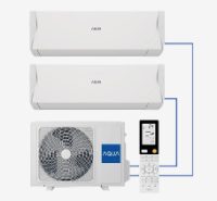 ​AQUA Мультизональная инверторная сплит-система на 2 комнаты 27 кв.м. + 27 кв.м. | компрессор Mitsubishi | завод Haier | Родина бренда Япония | 3U75MSF1/R3 / AQI-25PIRW1/R3(IN)