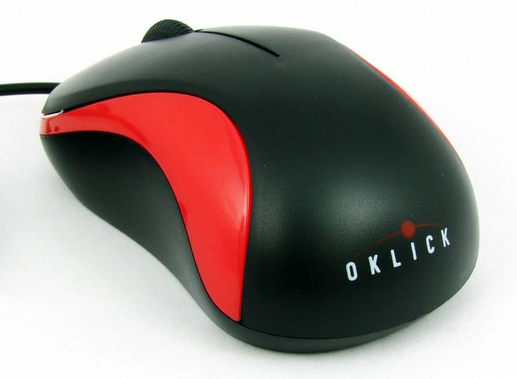 Мышь компьют. Oklick 115 S черный/красный USB Global