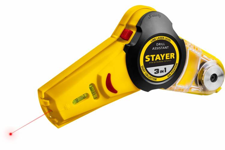 Stayer Уровень с приспособлением для сверления Drill Assistant 34987
