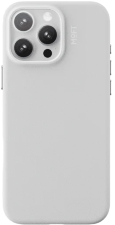 Moft Чехол для iPhone 16 Pro Max совместим с MagSafe, Snap Phone Case (Экокожа Movas) Белый