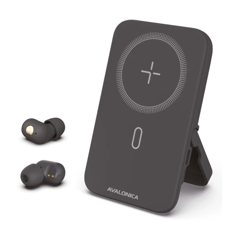 Внешний аккумулятор Avalonica 5000мАч, TWS Наушники | MagSafe QC 3.0 PD 3A 10 Вт |
