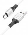 Кабель силиконовый USB на Type-C X86 Spear кабель для зарядки и передачи данных USB на Type-C, 1м / алюминиевый сплав/ ток до 3A