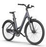 Электровелосипед ADO A28 Air серый, колеса 28"x1,75", двигатель 500 Вт, 65 Н*м, скрытая батарея 36 Вx9,6 А*ч=345,6 Вт*ч, скорость 30 км/ч, пробег 50 км, гидравлические дисковые тормоза, полноразмерные крылья, Type-C зарядка, защита IPX5, вес 19,7 кг, груз