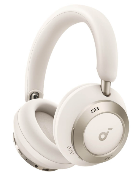 Anker Soundcore Space One Pro Беспроводные наушники | Активное шумоподавление | Hi-Res звук | Длительное время работы | Цвет: Бежевый