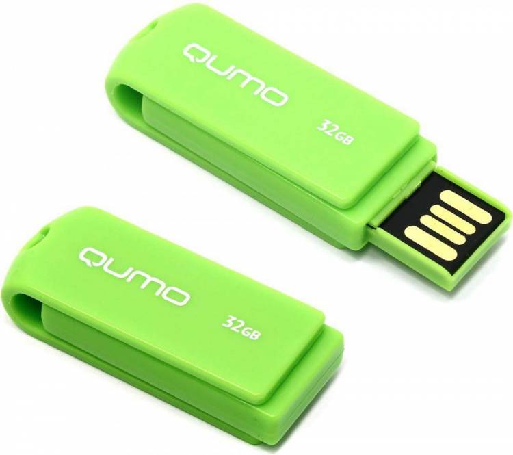 Накопитель QUMO 32GB USB 2.0 Twist Pistachio, цвет корпуса фисташковый (QM32GUD-TW-Pistachio)