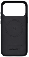 Magssory чехол для iPhone 18 Pro Max | Совместим с MagSafe | Black, экокожа