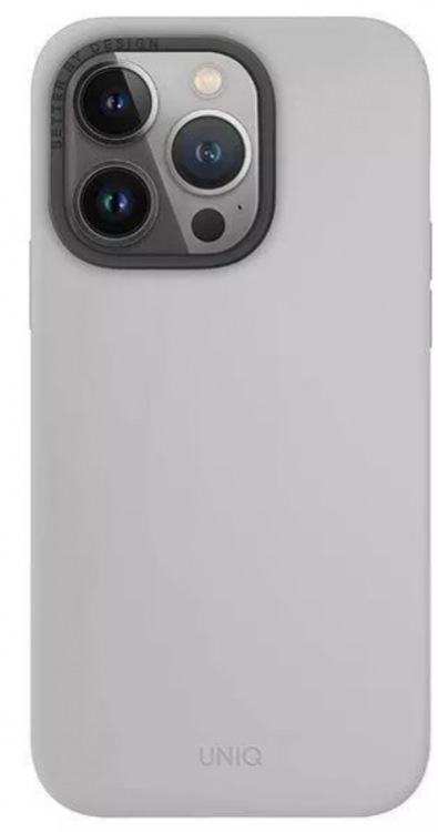 Uniq Чехол LINO для iPhone 15 Pro Max (Magsafe), White-Gray