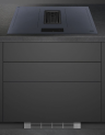 Smeg Варочная поверхность со встроенной вытяжкой HOBD182DG, производство Италия, 4 зоны приготовления, multizone, 9 уровней мощности, поддержание тепла, энергоэффективность А+, производительность вытяжки 630 м3/ч,  цвет Neptune Grey | 23x83x52 см