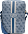 Guess Сумка для планшета до 8" | 23 х 17 х 5 см | Регулируемый наплечный ремень до 135 см | Внутренний карман для планшета | Страна бренда: США |  4G Stripes Bag, Blue