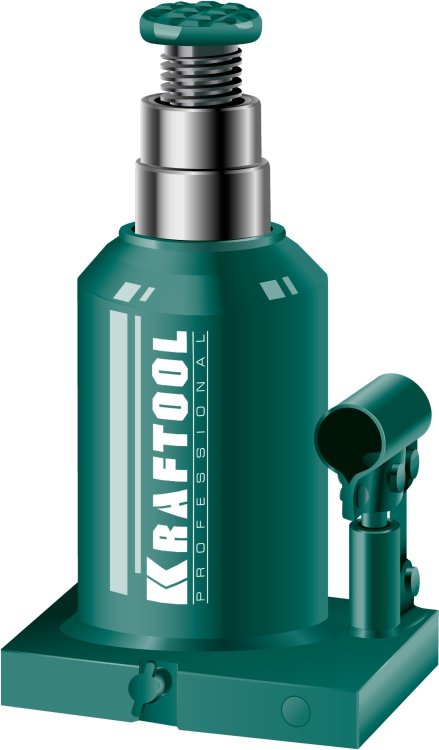 Kraftool 43463-10 Домкрат гидравлический бутылочный "Double Ram", сварной, телескопический, 10т, 170-430мм