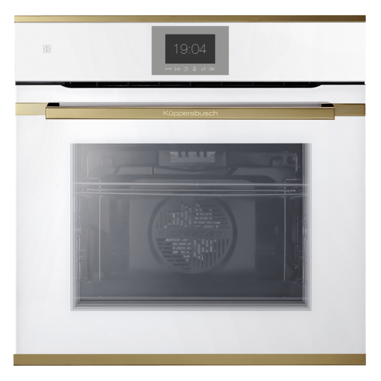 Kuppersbusch Встраиваемый Духовой шкаф BP 6550.0 W4 Gold | Катализатор Ökotherm | Более 40 автоматических программ |  Технология пиролитической очистки | Четырехслойное остекление дверцы | Сенсорный TFT-дисплей 3.9 | 595х595х559 мм