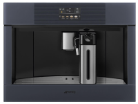 Smeg Встраиваемая Автоматическая кофемашина CMS4104GRU, 60 см, высота 45 см, производство Италия, стекло Neptune Grey