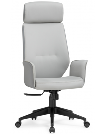 Woodville компьютерное кресло из экокожи Leo light gray / dark gray