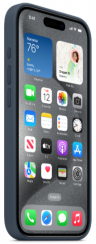 Silicone Case для iPhone 15 Pro Max с MagSafe | Чехол силиконовый | Storm Blue