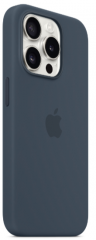 Silicone Case для iPhone 15 Pro Max с MagSafe | Чехол силиконовый | Storm Blue