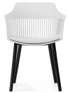 Woodville Пластиковый стул "Crocs" белый | Ширина - 55; Глубина - 58; Высота - 77 см