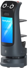 PUDU KettyBot Pro Сервисный робот | Рост: 112 см | Максимальная скорость движения: 1,2 м/с | Поднос: 2шт | Корзина: 1шт | Максимальная нагрузка: 30 кг | Время работы без подзарядки: 24 ч.